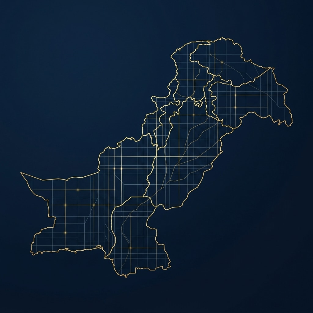 Official UNDIVIDED Map of Pakistan - Survey of Pakistan Compliant